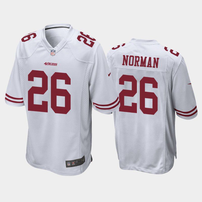 Men San Francisco 49ers #26 Josh Norman Nike White Game Player NFL Jersey